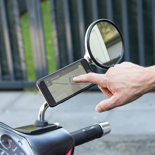 SP Connect Mirror Mount SPC+ Handyhalterung für Scooter / Motorrad - Spiegelbefestigung - Schwarz