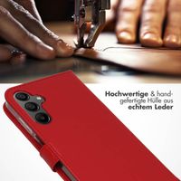 Selencia Echtleder Klapphülle Samsung Galaxy A15 (5G/4G) - Rot