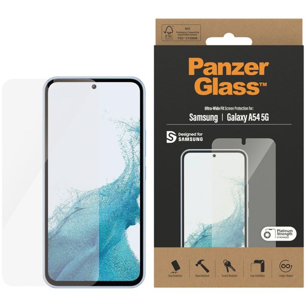 PanzerGlass Ultra-Wide Fit Antibakterieller Displayschutz Samsung Galaxy A54 (5G)