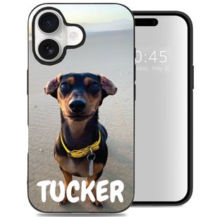 Gestalte deine eigene Apple iPhone 16 Plus Gel Hülle - Schwarz