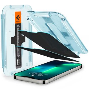 Spigen GLAStR Privacy EZ Fit Displayschutzfolie + Applicator - 2er-Pack Apple iPhone 13 / 13 Pro