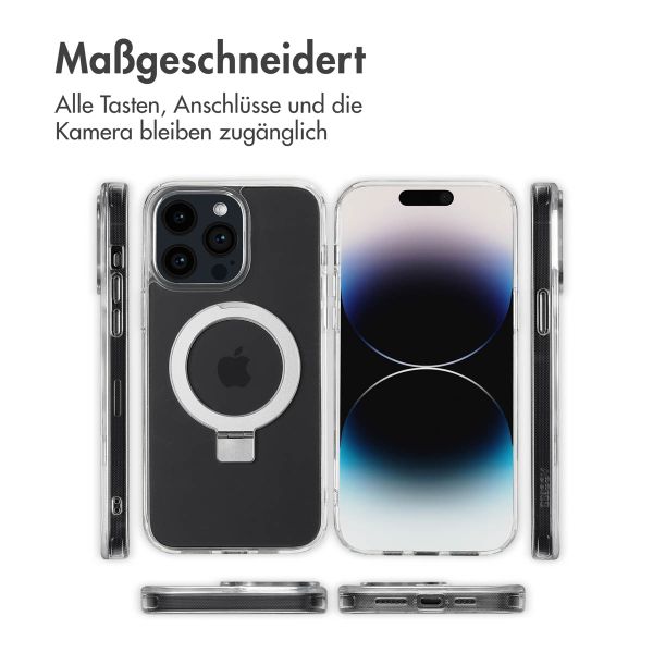 Accezz Ring Stand Backcover mit MagSafe Apple iPhone 14 Pro Max - Transparent