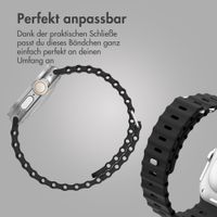 Accezz Ocean Armband für Apple Watch | 44/45/46/49 mm - Schwarz