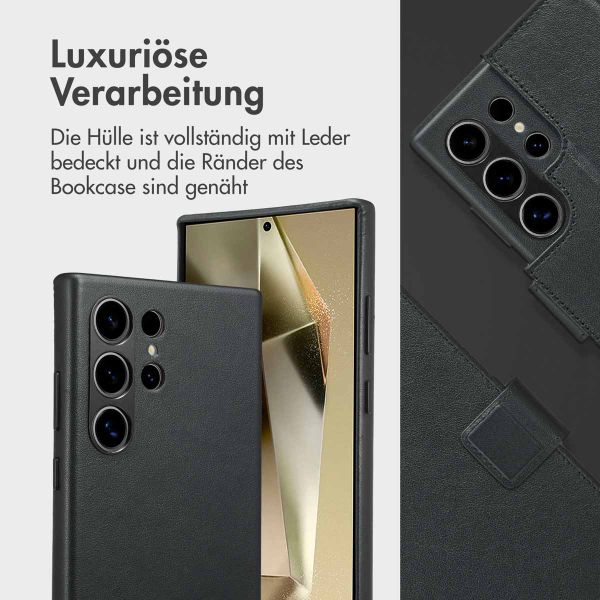 Accezz 2-in-1 Klapphülle aus Leder mit MagSafe Samsung Galaxy S24 Ultra - Onyx Black