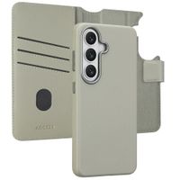 Accezz 2-in-1 Klapphülle aus Leder mit MagSafe Samsung Galaxy S26 - Light Grey