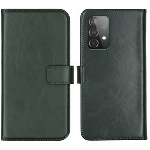 Selencia Echtleder Klapphülle Samsung Galaxy A52(s) (5G/4G) - Grün