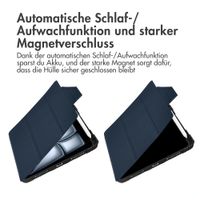 Accezz Rugged Trifold Klapphülle Apple iPad Air 11 Zoll (2026) M4 / (2025) M3 / (2024) M2 / Air 5 (2022) / Air 4 (2020) - Dunkelblau