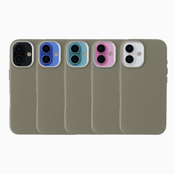 Accezz Mesh Backcover mit MagSafe Apple iPhone 16 - Dunkelgrau