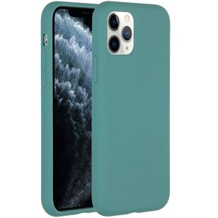 Accezz Liquid Silikoncase Apple iPhone 11 Pro - Dunkelgrün