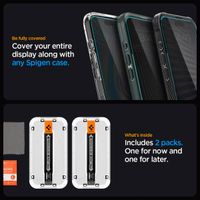 Spigen GLAStR Privacy EZ Fit Displayschutzfolie + Applicator - 2er-Pack Apple iPhone 15 Pro Max