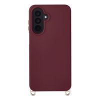 Selencia Rivièra Backcover mit MagSafe mit abnehmbaren Haken Samsung Galaxy A18 / A17 / A16 / A26 - Bold Burgundy