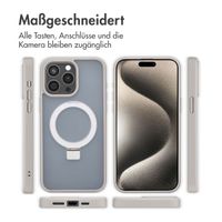Accezz Ring Stand Backcover mit MagSafe Apple iPhone 15 Pro Max - Grau