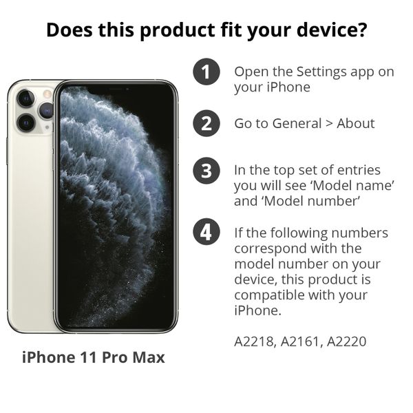 Gestalte deine eigene Compact Gel Klapphülle Apple iPhone 11 Pro Max - Weiß