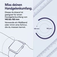 Apple Silikon Solo Loop für  Apple Watch | 38/40/41/42 mm - Größe 3 - Purple Fog