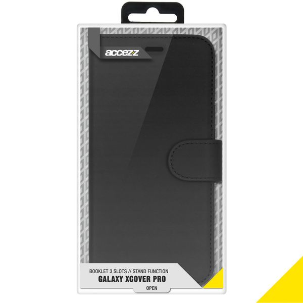 Accezz Wallet TPU Klapphülle Samsung Galaxy Xcover Pro - Schwarz