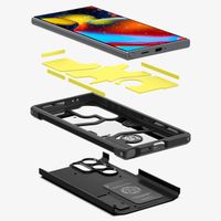 Spigen Tough Armor Backcover Samsung Galaxy S24 Ultra - Schwarz