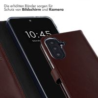 Selencia Echtleder Klapphülle Samsung Galaxy A57 (5G) - Dunkelbraun