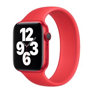 Apple Silikon Solo Loop für  Apple Watch | 38/40/41/42 mm - Größe 9 - (Product) Red