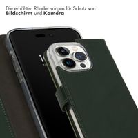 Selencia Echtleder Klapphülle Apple iPhone 14 Pro - Grün