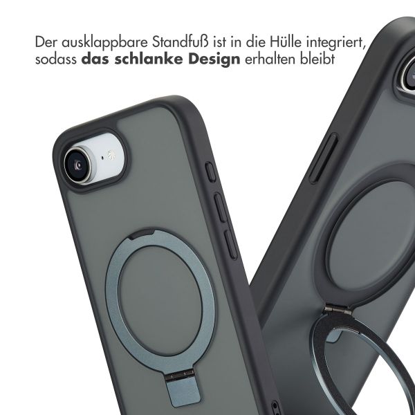 Accezz Ring Stand Backcover mit MagSafe Apple iPhone 17e / 16e - Schwarz