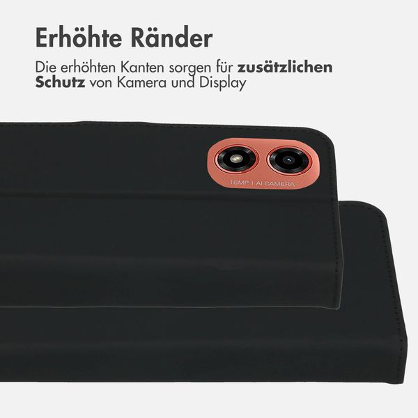 Accezz Wallet TPU Klapphülle Motorola Moto G04 / G24 - Schwarz