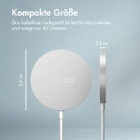 Accezz Wireless Charger USB-C - MagSafe kabelloses Ladegerät - 1 Meter - Weiß