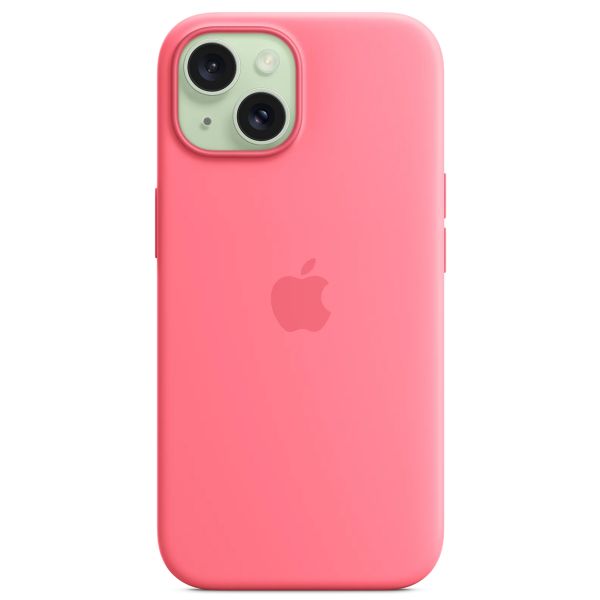 Apple Silikon-Case MagSafe Apple iPhone 15 - Rosa
