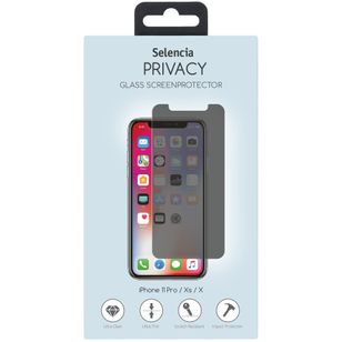 Selencia Screen Protector Privacy Glas Apple iPhone 11 Pro / Xs / X