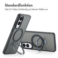 Accezz Ring Stand Backcover mit MagSafe Samsung Galaxy S25 Edge - Schwarz