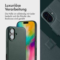 Accezz 2-in-1 Klapphülle aus Leder mit MagSafe Apple iPhone 16 - Cedar Green