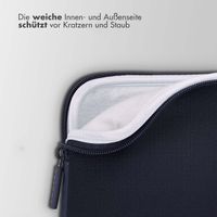 Accezz Laptop Hülle 13-14 Zoll - Laptop Sleeve - Blau
