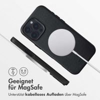Accezz MagSafe Leather Backcover Apple iPhone 16 Pro Max - Onyx Black