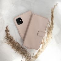 Selencia Echtleder Klapphülle Samsung Galaxy S21 - Dusty Pink