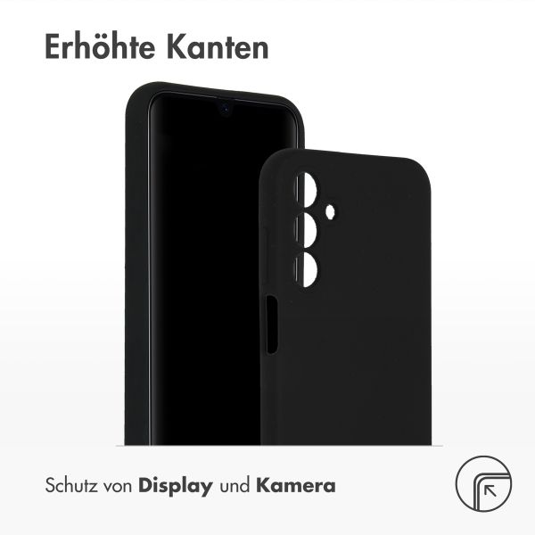 Accezz Liquid Silikoncase Samsung Galaxy A15 (5G/4G) - Schwarz