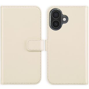 Selencia Echtleder Klapphülle Apple iPhone 16 - Greige