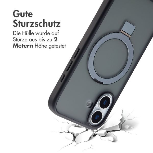 Accezz Ring Stand Backcover mit MagSafe Apple iPhone 17 - Schwarz
