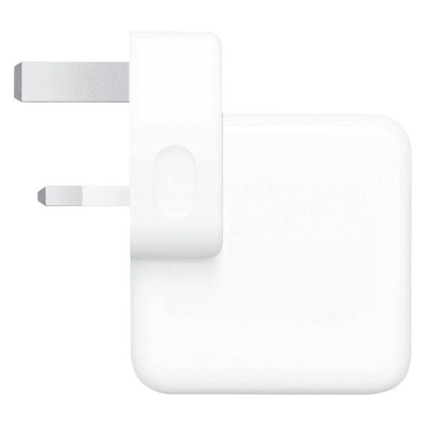 Apple Original Power Adapter 2x USB-C - MacBook Ladegerät - Vereinigtes Königreich - 35W - Weiß