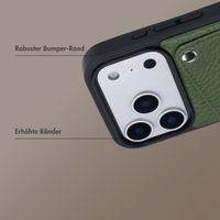 Selencia Riva Back Cover mit Kartenfach Apple iPhone 17 Pro - Sage Green