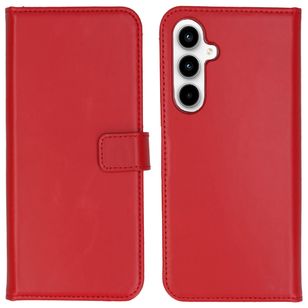 Selencia Echtleder Klapphülle Samsung Galaxy A35 - Rot