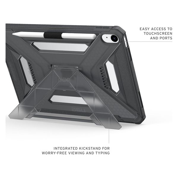 UAG Scout Plus Back Cover mit Ständer Apple iPad 11 (2025) 11 Zoll A16 / iPad 10 (2022) 10.9 Zoll - Ash
