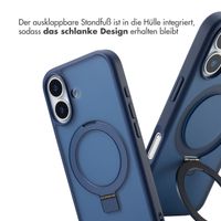 Accezz Ring Stand Backcover mit MagSafe Apple iPhone 17 - Blau