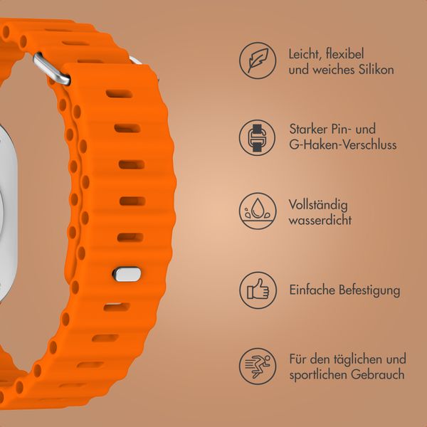 Accezz Ocean Armband für Apple Watch | 38/40/41/42 mm - Orange