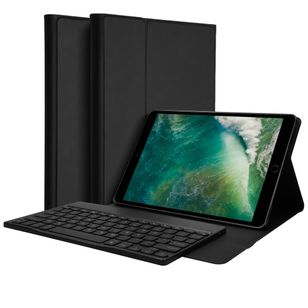 Accezz Bluetooth Keyboard Klapphülle Apple iPad 6 (2018) 9.7 Zoll / iPad 5 (2017) 9.7 Zoll - AZERTY / FR - Schwarz