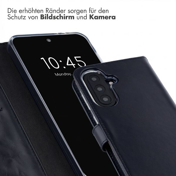 Selencia Echtleder Klapphülle Samsung Galaxy A57 (5G) - Schwarz