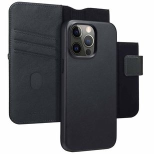 Accezz 2-in-1 Klapphülle aus Leder mit MagSafe Apple iPhone 15 Pro Max - Onyx Black