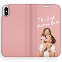 Gestalte deine eigene Compact Gel Klapphülle Apple iPhone X / Xs - Weiß