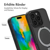 Accezz Ring Stand Backcover mit MagSafe Apple iPhone 16 Pro Max - Schwarz