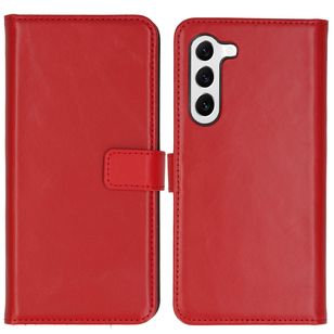 Selencia Echtleder Klapphülle Samsung Galaxy S23 Plus - Rot