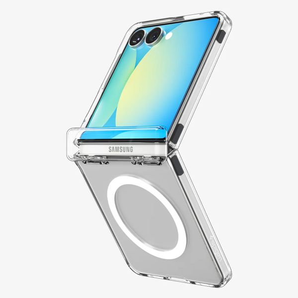 Spigen Ultra Hybrid Pro MagFit Backcover Samsung Galaxy Z Flip 7 - Clear / White