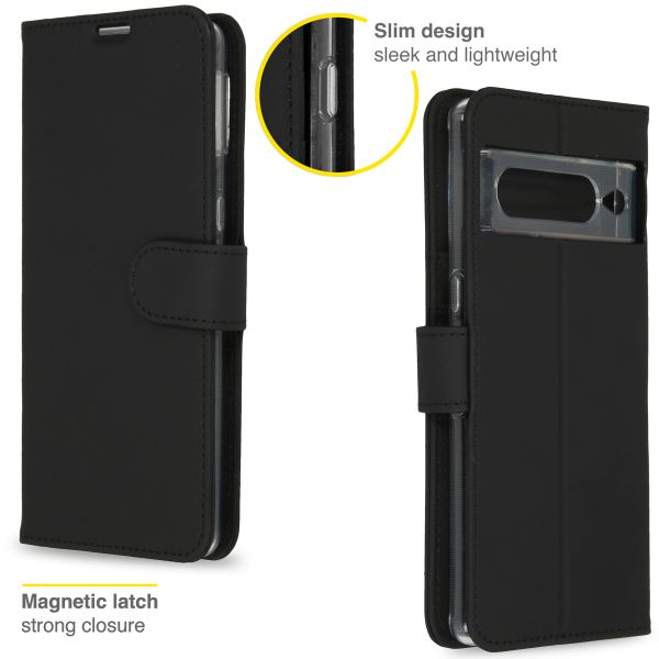 Accezz Wallet TPU Klapphülle Google Pixel 7 Pro - Schwarz